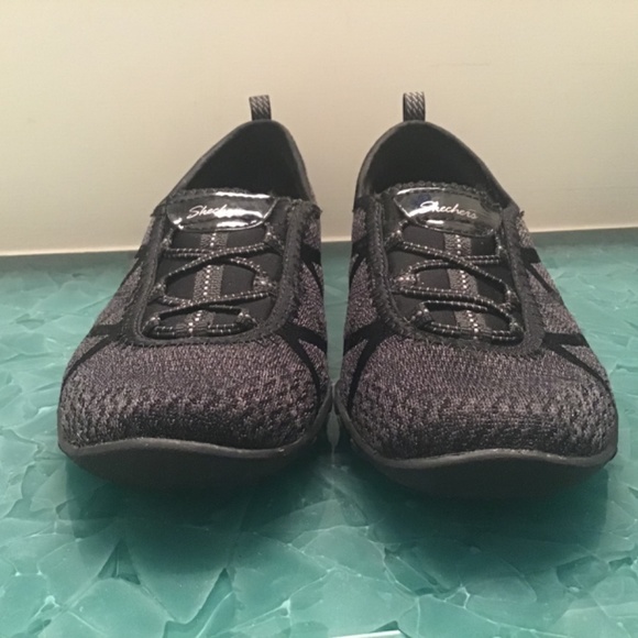Skechers Black Slip on Memory Foam Shoes - Picture 5 of 6